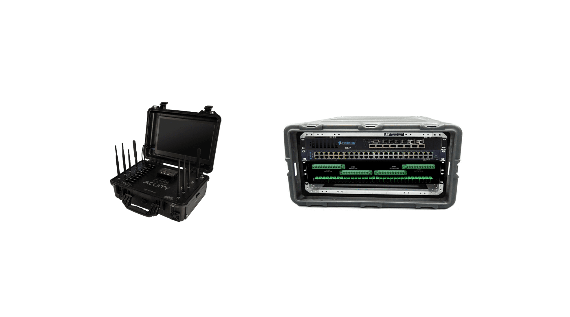ACUITY LAN solution with mini data center and Optical LAN combined